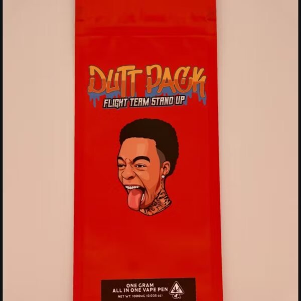 **Dutt Pack Watermelon Candy** offers a smooth, flavorful indica experience in a 1G AIO9 vape cart. Perfect for relaxation and unwind.